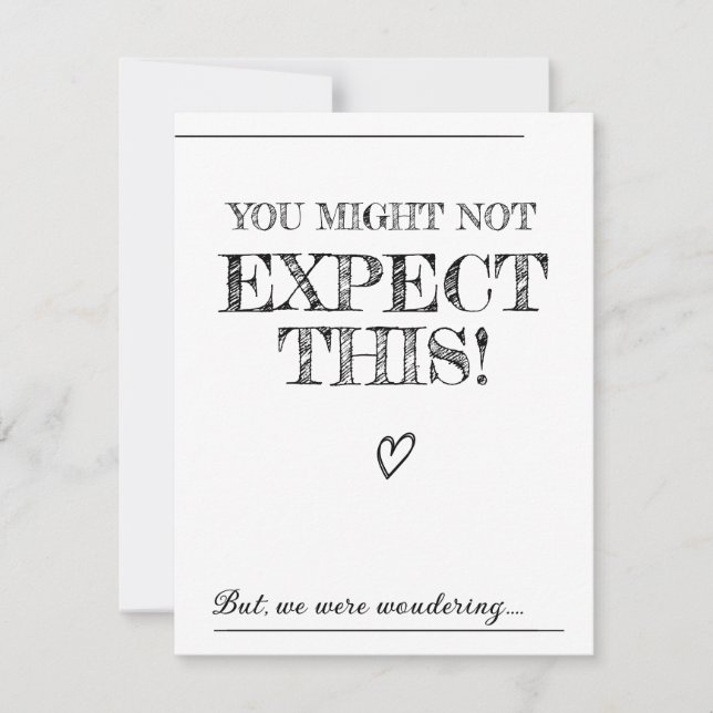 Convites Proposta oficial.Você nos casado? (Frente)