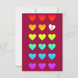 Convites proscrito do amor do arco-íris