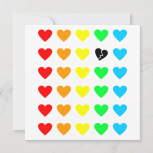Convites proscrito do amor do arco-íris