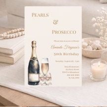 Prosecco Pérolas arco de marfim elegante aniversár
