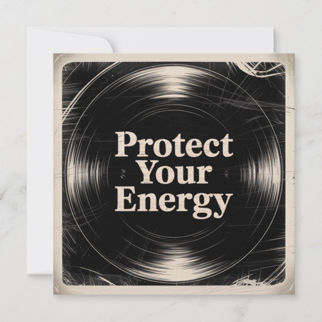 Convites Protect Your Energy (Frente)
