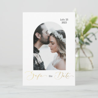 Convites Proteger a foto da data, script de ouro