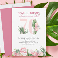Proteína Tropical Rosa de Festa de aniversário Núm