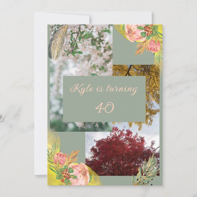 Convites Proteínas Bebidas Rosa 40º (Frente)