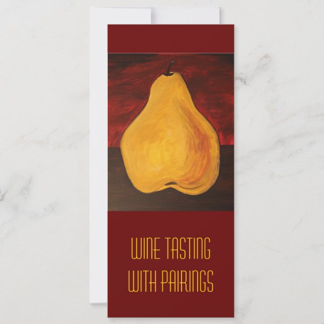 Convites Provando de vinho com pares (Frente)