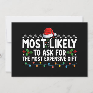 Convites Provável que Peça o Presente Mais Caro no Natal Ch