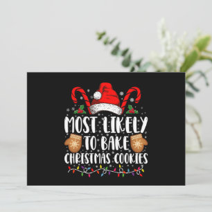 Convites Provavelmente Assa Biscoito de Natal Família de Na