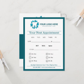 Convites Próximo Compromisso de Endodontica Editável