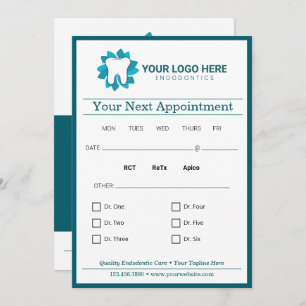 Convites Próximo Compromisso Dental Editável