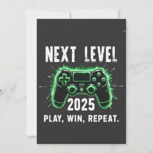 Convites Próximo nível 2025 Reproduza o jogo engraçado