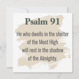 Convites Psalm 91 Scripture Card – Print or Download