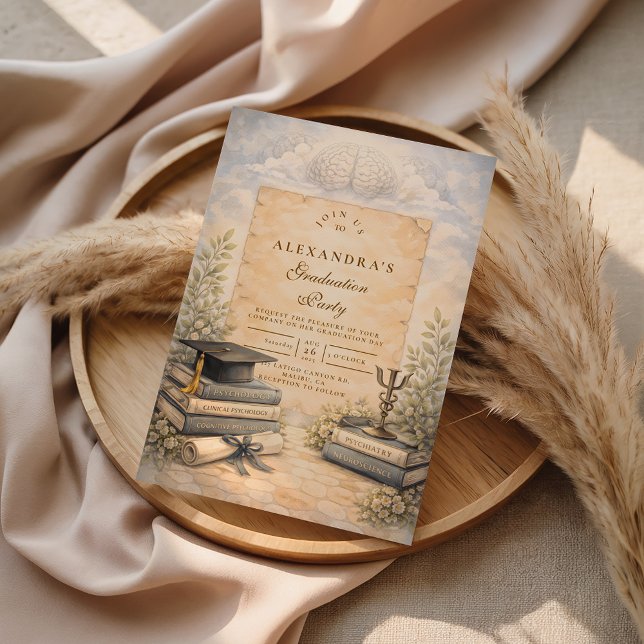 Convites Psychology Graduation (Criador carregado)