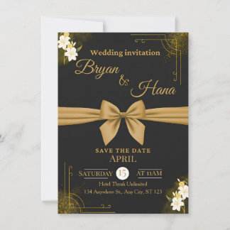 Convites Public Wedding Invitation – Elegant Minimal Design