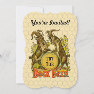 Convites Publicidade à Cerveja Goats Bock