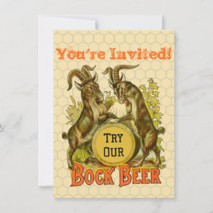 Convites Publicidade à Cerveja Goats Bock