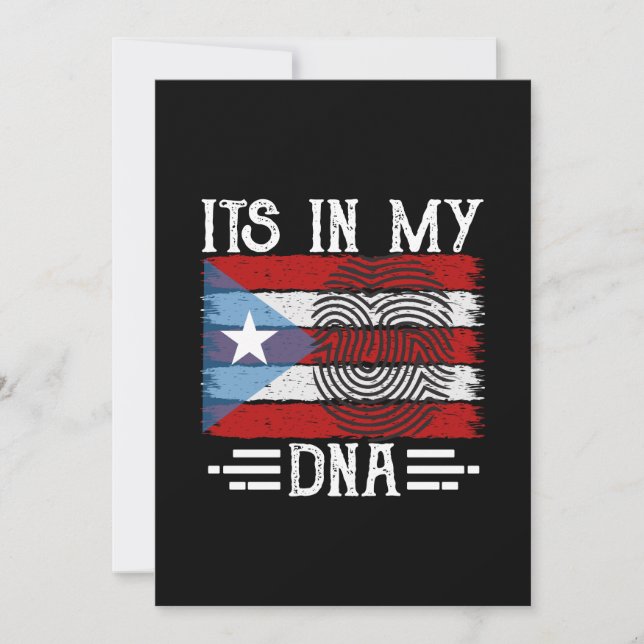 CONVITES PUERTO RICO ESTÁ NA MINHA BANDEIRA DE DNA (Frente)