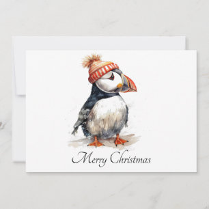 Convites Puffin de Natal personalizável
