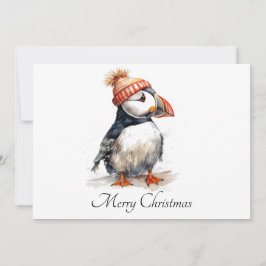 Convites Puffin de Natal personalizável