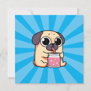 Convites Pug Gato