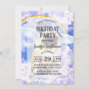 Convites Pug unicorn - Pugicorn bonito