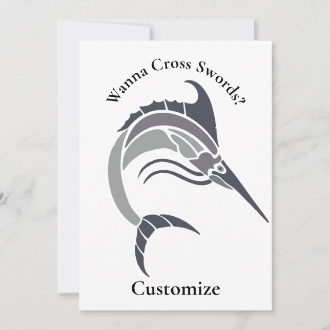 Convites Pulando Espadarte Thunder_Cove (Frente)