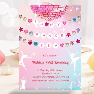 Convites Pulseira da Amizade Na Minha Era de Dança Ballet