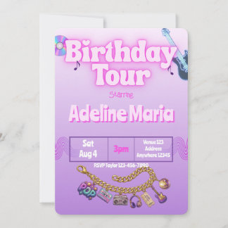 Convites Pulseira de Encantos da Turnê de Aniversário