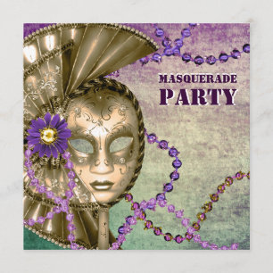 Convites Pulseiras de Mardi Gras Roxo Verde Festa de Mascar