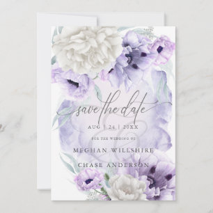Convites Pulverizante Russo Elegante Aquarela Lilac Poppies
