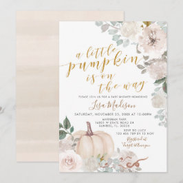 Convites Pumpkin branco de marfim está a caminho