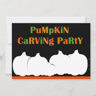 Convites Pumpkin Carving Halloween Party