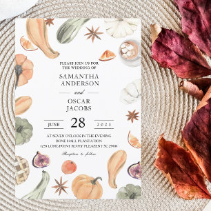 Convites Pumpkin Colorido de Trendy   Autumn Vibes