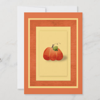 Convites Pumpkin de Queda Simples