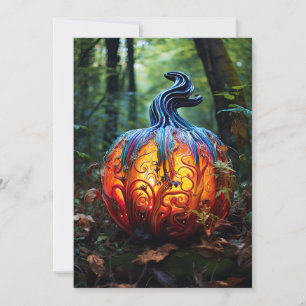 Convites Pumpkin de Rico de Festa de Halloween