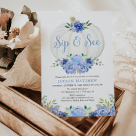 Convites Pumpkin gole e veja, se apaixona, bebezinho