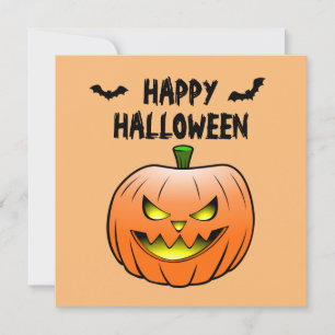 Convites Pumpkin Happy Halloween Card