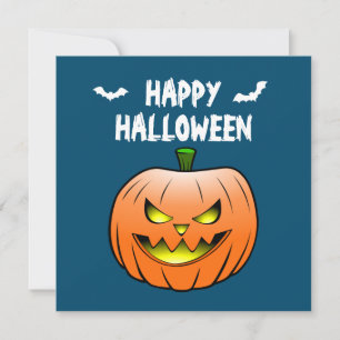 Convites Pumpkin Happy Halloween Card