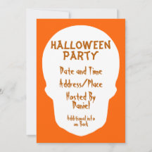 Pumpkin Laranja Caveira Mínima