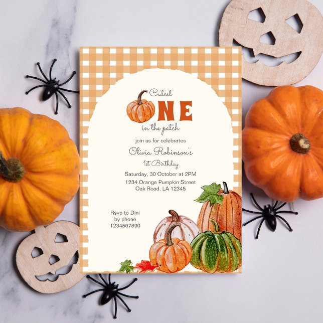 Convites Pumpkin mais leve no primeiro aniversario do Patch (Criador carregado)