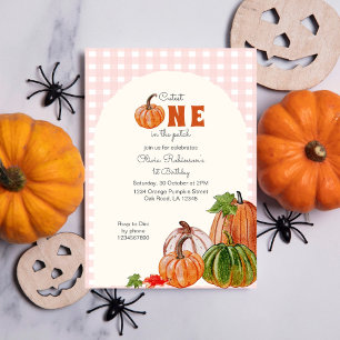 Convites Pumpkin mais leve no primeiro aniversario do Patch