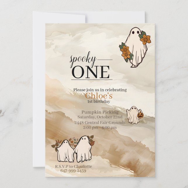 Convites Pumpkin Patch (Frente)