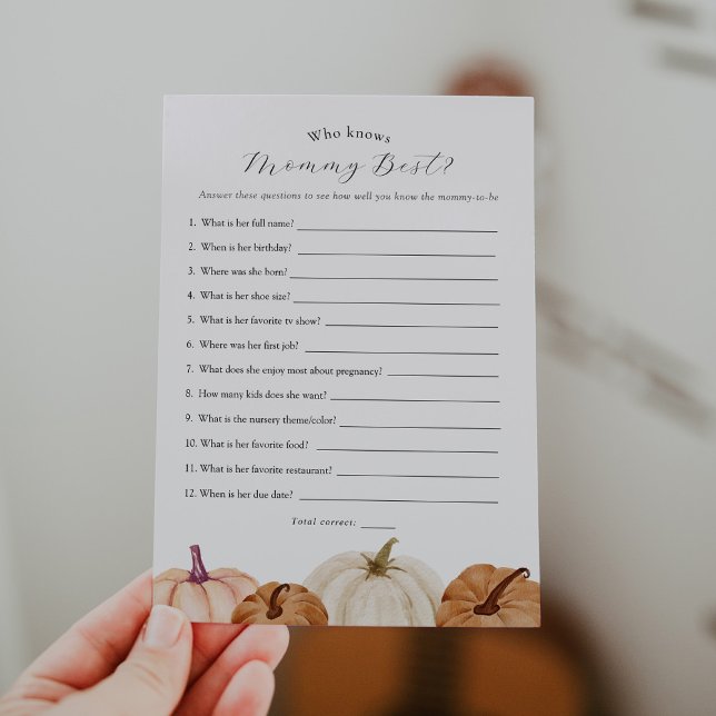 Convites Pumpkin Que Conhece A Placa De Jogo Da Mamãe (Criador carregado)