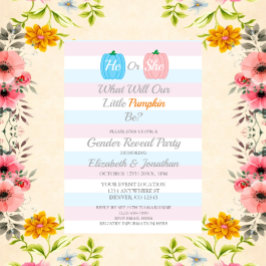 Convites Pumpkin Queda Revolução do Gênero