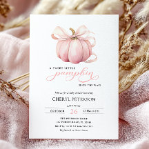 Pumpkin rosa-Arco no caminho do Chá de fraldas