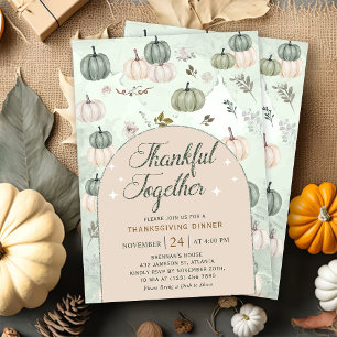 Convites Pumpkin Sage Autumn deixa o Janto de Ação de Graça