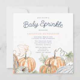 Convites Pumpkins Baby Sprinkle