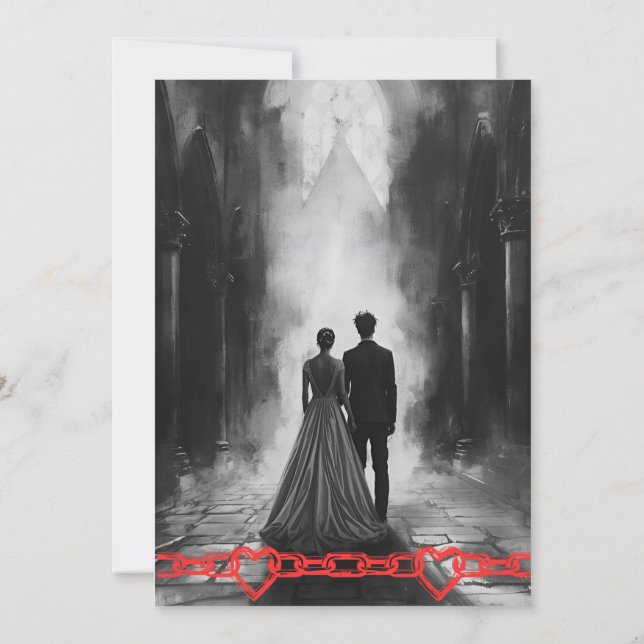 Convites Punk Rock Wedding (Verso)