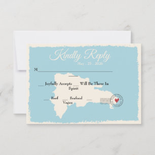 Convites Punta Cana República Dominicana Mapa Watercolor RS