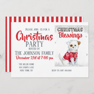 Convites Puppy Natal
