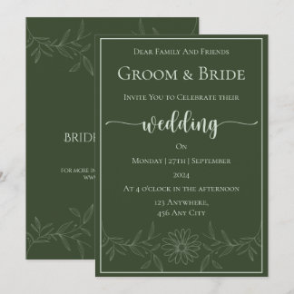 Convites Pura felicidade: Casamento de Daisy Flower